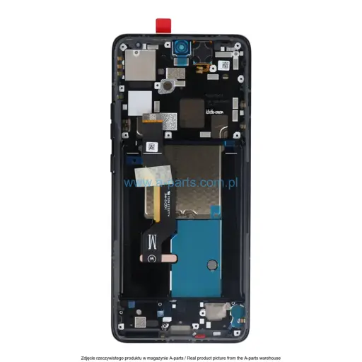 WYŚWIETLACZ LCD + EKRAN DOTYKOWY MOTOROLA EDGE 50 PRO XT2403 - CZARNY - 5D68C24092 | 5D68C24322 (ORYGINALNY SERVICE PACK)