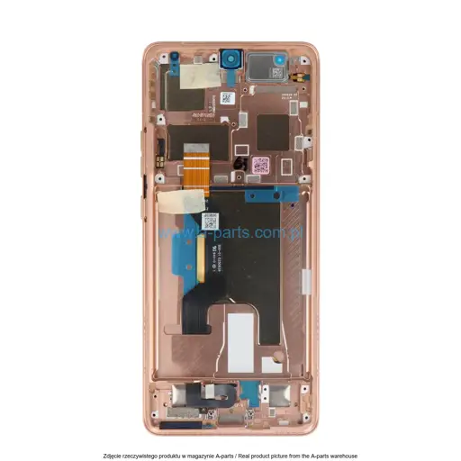 WYŚWIETLACZ LCD + EKRAN DOTYKOWY MOTOROLA EDGE 50 ULTRA XT2401 - PEACH FUZZ - 5D68C24470 | 5D68C24485 (ORYGINALNY SERVICE PACK)