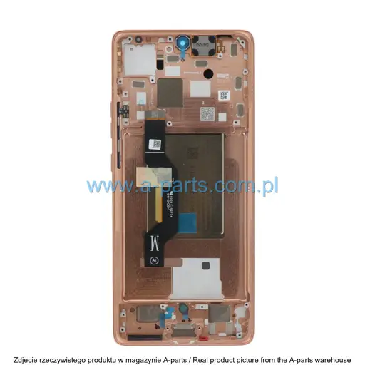 WYŚWIETLACZ LCD + EKRAN DOTYKOWY MOTOROLA MOTO EDGE 50 XT2407 POMARAŃCZOWY / PEACH 5D68C25137, 5D68C24916 (ORYGINAŁ)