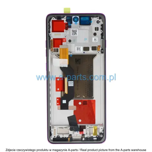 WYŚWIETLACZ LCD + EKRAN DOTYKOWY MOTOROLA MOTO EDGE 60 PRO XT2507 FIOLETOWY / PURPLE 5D68C30047 (ORYGINAŁ)