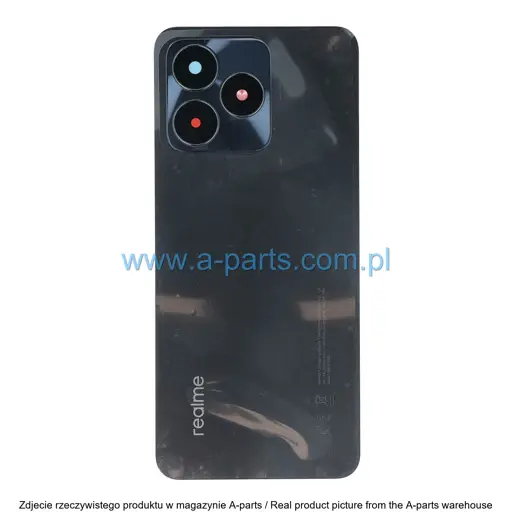 KLAPKA BATERII REALME C53 - CZARNA - 621033000056 621033000058 621033000218 ( ORYGINALNA )
