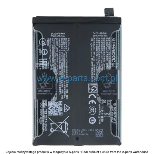 BATERIA REALME GT 7T / GT 7 621035000287 (ORYGINALNA)