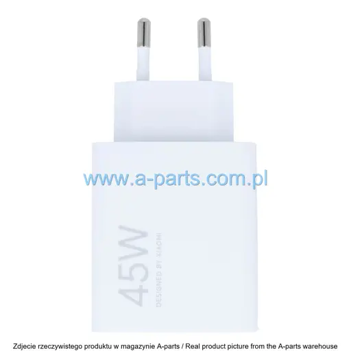 ŁADOWARKA SIECIOWA XIAOMI TURBO CHARGING POWER ADAPTER 45W TYPE A EU 6932554423605 (ORYGINALNA)