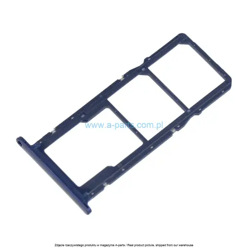 SZUFLADKA TACKA KARTY SIM HUAWEI Y5 2018 - NIEBIESKA - 97070UHN ( ORYGINALNA )