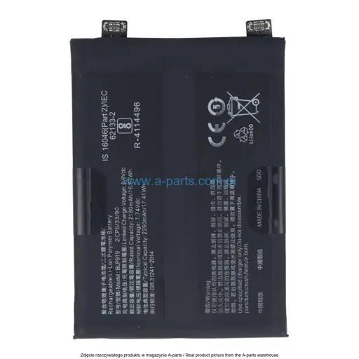 BATERIA REALME GT NEO 3 BLP919 4500MAH (2X2250)