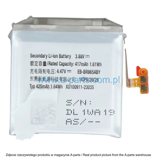 BATERIA SAMSUNG WATCH 6 SM-R960 EB-BR965ABY 417MAH GH43-05162A (ORYGINALNA)