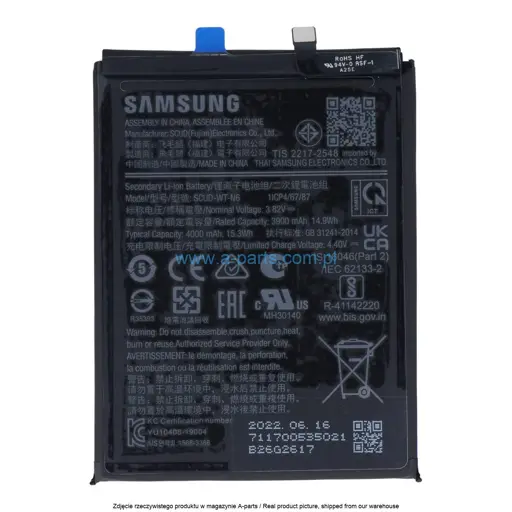 BATERIA SAMSUNG A20S SM-A207 SM-A107 SM-A215 SCUD-WT-N6 4000MAH GH81-17587A | GH81-18936A | GH81-19182A (ORYGINALNA)