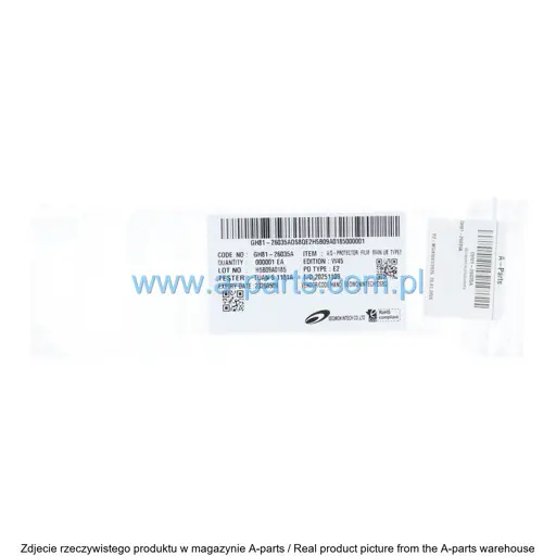 FOLIA OCHRONNA LCD SAMSUNG F741 GALAXY Z FLIP 6 GH81-26035A  (ORYGINALNA)