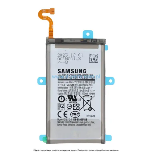 BATERIA SAMSUNG S9 PLUS SM-G965 SM-G965F EB-BG965ABE 3500MAH GH82-15960A (ORYGINALNA)