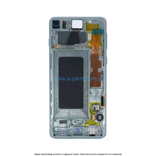 WYŚWIETLACZ LCD + EKRAN DOTYKOWY SAMSUNG S10 SM-G973 - ZIELONY - GH82-18835E | GH82-18850E (ASSEMBLED)