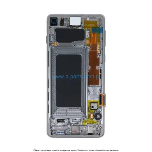WYŚWIETLACZ LCD + EKRAN DOTYKOWY SAMSUNG G973 GALAXY S10 SREBRNY GH82-18835G | GH82-18850G (ORYGINALNY)