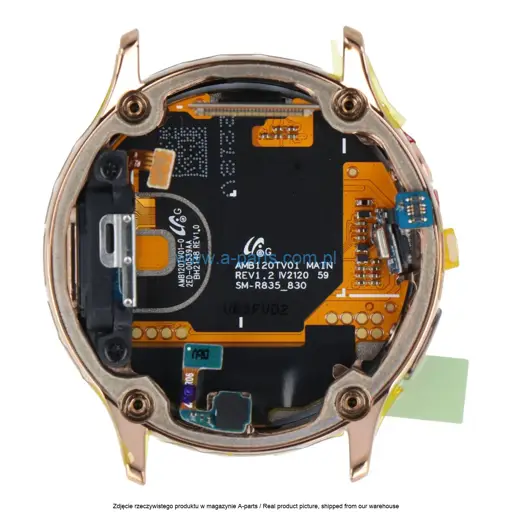 WYŚWIETLACZ LCD + EKRAN DOTYKOWY SAMSUNG WATCH ACTIVE 2 SM-R835 - ZŁOTY - GH82-21105B ( ORYGINALNY )