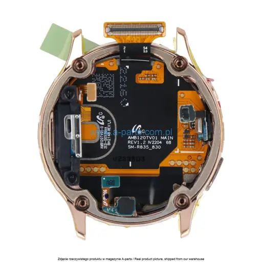 WYŚWIETLACZ LCD + EKRAN DOTYKOWY SAMSUNG WATCH ACTIVE2 SM-R830 - ZŁOTY - GH82-21202B ( ORYGINALNY )