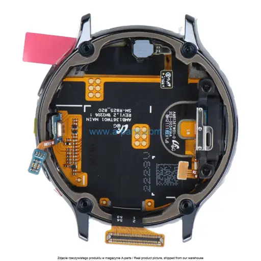 WYŚWIETLACZ LCD + EKRAN DOTYKOWY SAMSUNG WATCH ACTIVE2 SM-R820 - CZARNY - GH82-21204A ( ORYGINALNY )