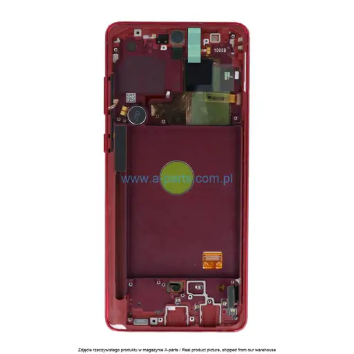 WYŚWIETLACZ LCD + EKRAN DOTYKOWY SAMSUNG N770 GALAXY NOTE10 LITE CZERWONY GH82-22055C | GH82-22192C | GH82-22193C | GH82-22194C (ORYGINALNY)