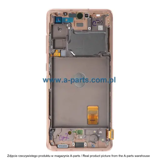 WYŚWIETLACZ LCD + EKRAN DOTYKOWY SAMSUNG G780 / G781 GALAXY S20 FE 4G / 5G POMARAŃCZOWY GH82-24219F | GH82-24220F | GH82-31328F | GH82-31329F (ORYGINALNY)