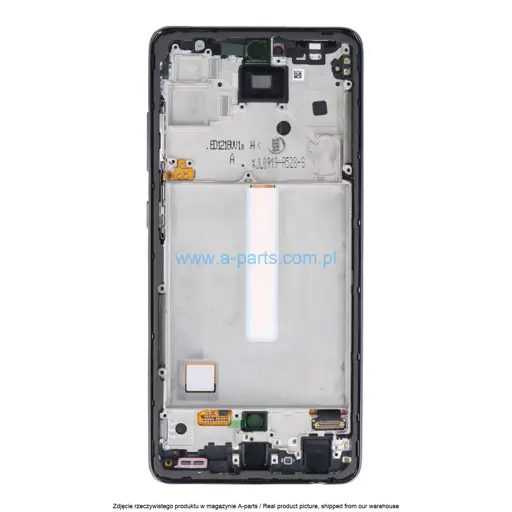 WYŚWIETLACZ LCD + EKRAN DOTYKOWY SAMSUNG A52S SM-A528 - CZARNY - GH82-26861A | GH82-26863A | GH82-26909A (ORYGINALNY ODNOWIONY SERVICE PACK)