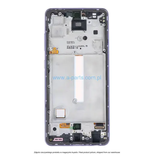 WYŚWIETLACZ LCD + EKRAN DOTYKOWY SAMSUNG A528 GALAXY A52S FIOLETOWY GH82-26861C | GH82-26863C | GH82-26909C | GH82-26910C (ORYGINALNY)