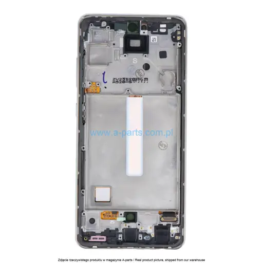WYŚWIETLACZ LCD + EKRAN DOTYKOWY SAMSUNG A52S SM-A528 - BIAŁY - GH82-26861D | GH82-26863D | GH82-26909D | GH82-26910D (ASSEMBLED)