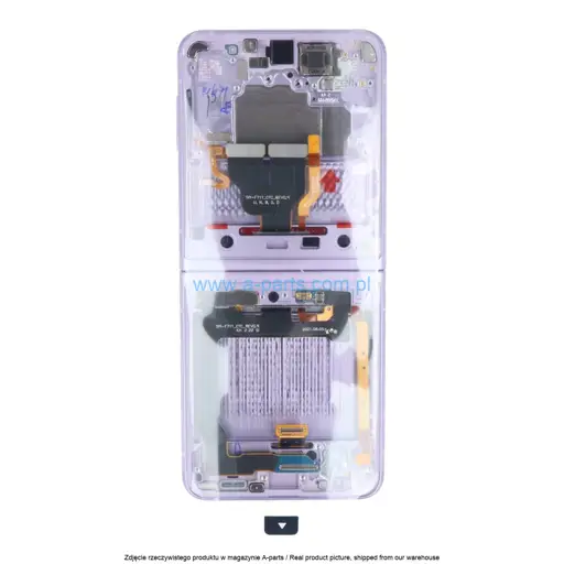 WYŚWIETLACZ LCD + EKRAN DOTYKOWY (WEWNĘTRZNY) SAMSUNG Z FLIP3 5G SM-F711 - FIOLETOWY - GH82-26273D | GH82-27243D | GH82-27244D (ASSEMBLED)