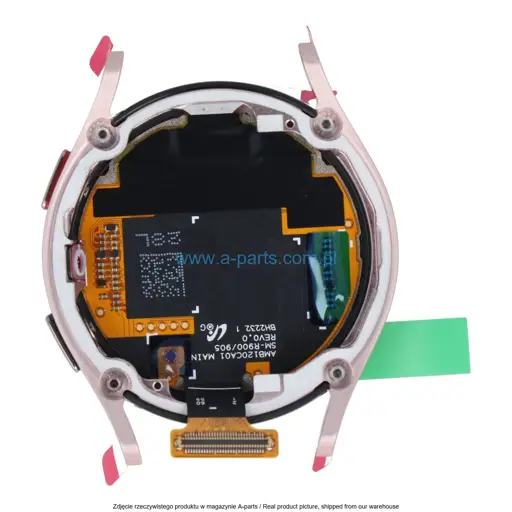 WYŚWIETLACZ LCD + EKRAN DOTYKOWY SAMSUNG WATCH 5 40MM SM-R900 - ZŁOTY - GH82-30040D ( ORYGINALNY )