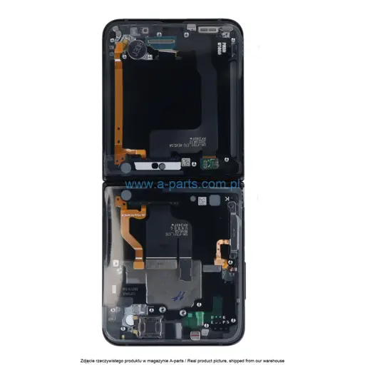 WYŚWIETLACZ LCD + EKRAN DOTYKOWY SAMSUNG GALAXY Z FLIP 4 F721 - CZARNY - GH82-29440E GH82-29441E GH82-30238E GH82-30239E (WEWNĘTRZNY) (ASSEMBLED)