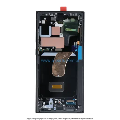 WYŚWIETLACZ LCD + EKRAN DOTYKOWY SAMSUNG S23 ULTRA SM-S918 - GRAPHITE GREY RED - GH82-30465E | GH82-30466E (ASSEMBLED)