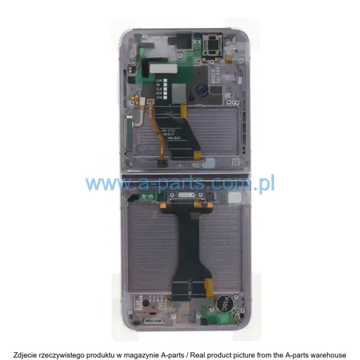 WYŚWIETLACZ LCD + EKRAN DOTYKOWY (WEWNĘTRZNY) SAMSUNG Z FLIP 5 5G SM-F731 - FIOLETOWY - GH82-31827C | GH82-31828C (ORYGINALNY SERVICE PACK)