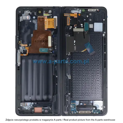 WYŚWIETLACZ LCD + EKRAN DOTYKOWY (WEWNĘTRZNY) SAMSUNG Z FOLD 5 5G SM-F946 - CZARNY - GH82-31842A | GH82-31843A (ORYGINALNY SERVICE PACK)