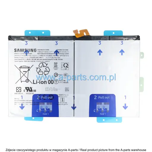 BATERIA SAMSUNG TAB S9 FE PLUS SM-X610 SM-X616B EB-BX818ABY 10090MAH GH81-25947A | GH82-32756A (ORYGINALNA)