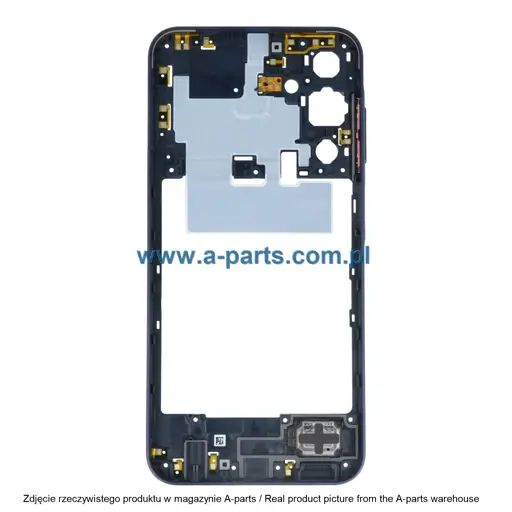 RAMKA KORPUS + GŁOŚNIK SAMSUNG A25 5G SM-A256 - CZARNA - GH82-33219A ( ORYGINALNA )