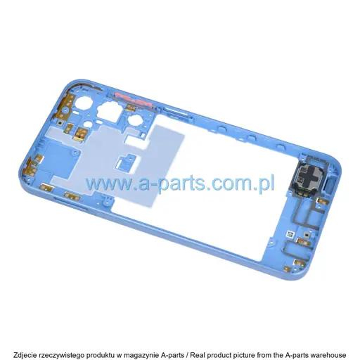 RAMKA KORPUS + GŁOŚNIK SAMSUNG A25 5G SM-A256 - NIEBIESKA - GH82-33219D ( ORYGINALNA )