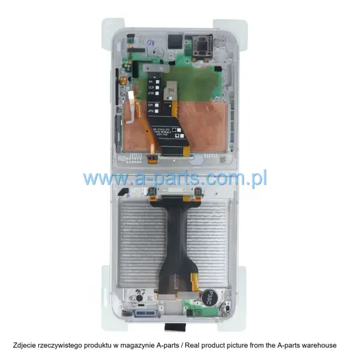 WYŚWIETLACZ LCD + EKRAN DOTYKOWY SAMSUNG GALAXY Z FLIP 7 FE F761 - BIAŁY - GH82-37734B - (WEWNĘTRZNY) (ORYGINALNY)