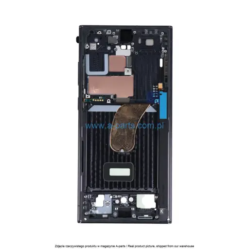 RAMKA WYŚWIETLACZA LCD SAMSUNG S23 ULTRA SM-S918 - CZARNA - GH96-15833A ( ORYGINALNA )