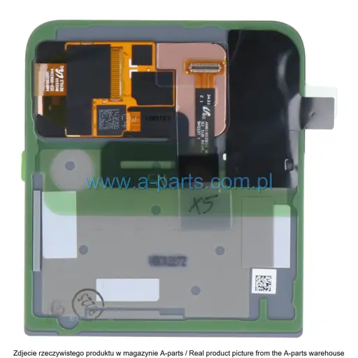 KLAPKA BATERII GÓRNA Z WYŚWIETLACZEM LCD SAMSUNG F721 GALAXY Z FLIP 4 - ŻÓŁTA - GH97-27947G ( ORYGINALNA )