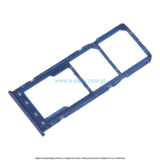 SZUFLADKA TACKA KARTY SIM SAMSUNG A10 SM-A105 - NIEBIESKA - GH98-44169B ( ORYGINALNA )