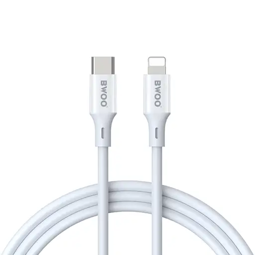 BWOO KABEL USB-C - LIGHTNING 1M 27W ABS + TPE X283 C-L BIAŁY