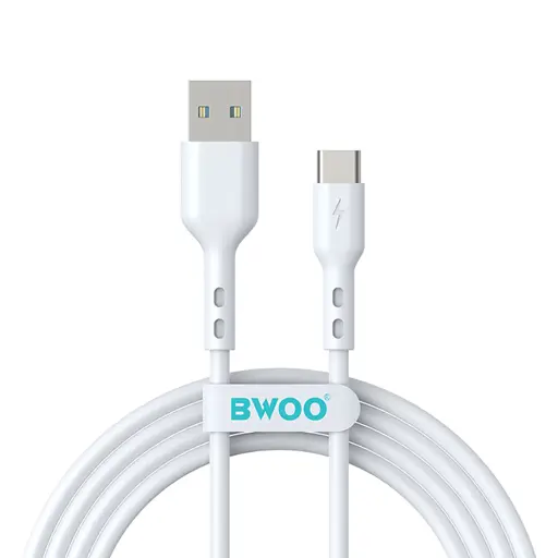 BWOO KABEL USB - USB-C 1M 3A BIAŁY BO-X172C