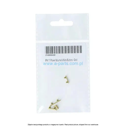 PRZYCISKI BOCZNE DO IPHONE 11 ZŁOTE