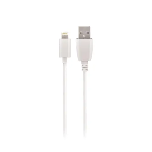 MAXLIFE KABEL USB - LIGHTNING 1,0 M 2A BIAŁY