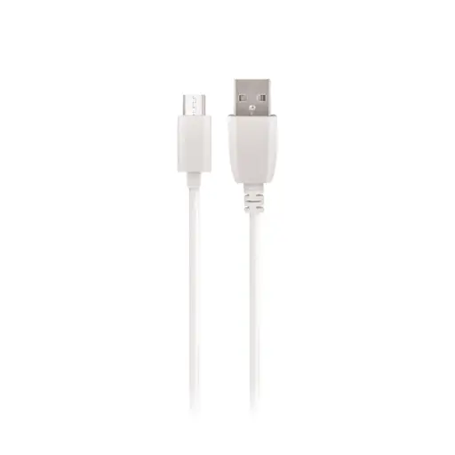 MAXLIFE KABEL USB - MICROUSB 3,0 M 2A BIAŁY