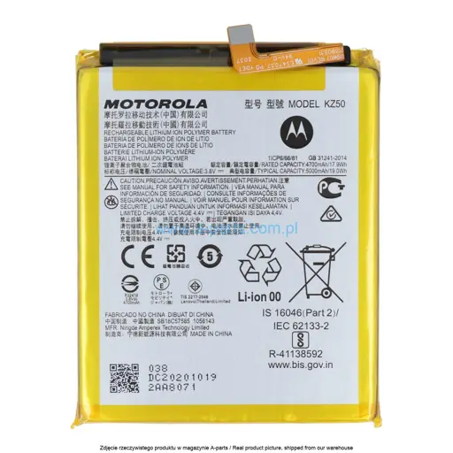 BATERIA KZ50 MOTOROLA MOTO G8 POWER XT2041 - SB18C57585 SB18C57587 ( ORYGINALNA )