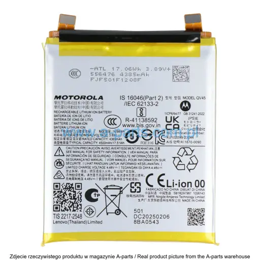 BATERIA MOTOROLA MOTO EDGE 50 ULTRA XT2401 SB18D97987 (ORYGINALNA)