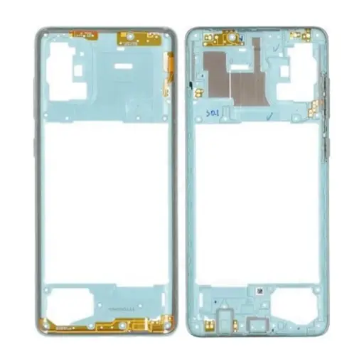 OBUDOWA RAMKA KORPUS SAMSUNG A71 SM-A715 - NIEBIESKA - GH98-44756C ( ORYGINALNA )