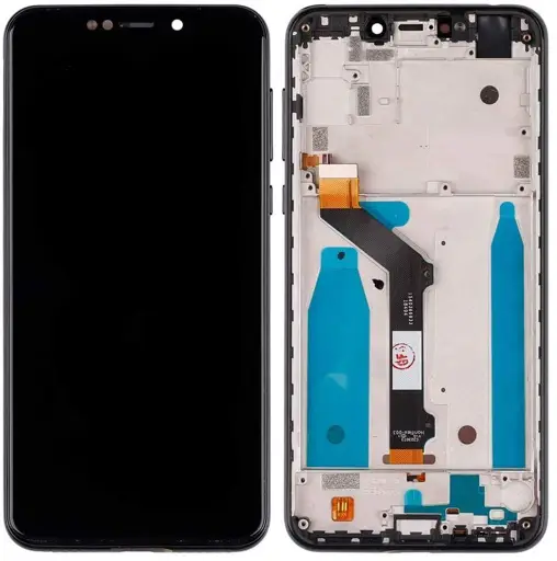 WYŚWIETLACZ LCD + EKRAN DOTYKOWY MOTOROLA MOTO ONE XT1941 - CZARNY - 5D68C11802 ( ORYGINALNY )