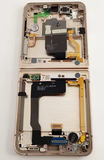 WYŚWIETLACZ LCD + EKRAN DOTYKOWY (WEWNĘTRZNY) SAMSUNG Z FLIP 4 5G SM-F721 - RÓŻOWE ZŁOTO - GH82-29440C | GH82-29441C | GH82-30238C | GH82-30239C (ASSEMBLED)