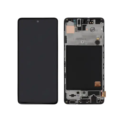 WYŚWIETLACZ LCD + EKRAN DOTYKOWY SAMSUNG A51 SM-A515 - CZARNY - GH82-21669A | GH82-21680A | GH82-22083A | GH82-22084A (ORYGINALNY SERVICE PACK ODNOWIONY)
