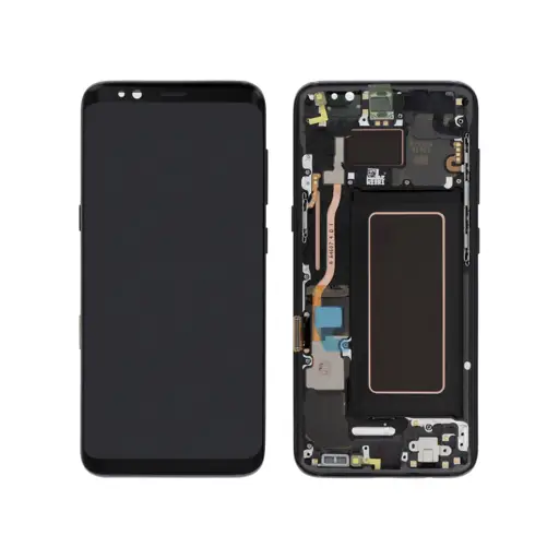WYŚWIETLACZ LCD + EKRAN DOTYKOWY SAMSUNG S8 SM-G950 - CZARNY - GH97-20457A | GH97-20473A (ASSEMBLED)