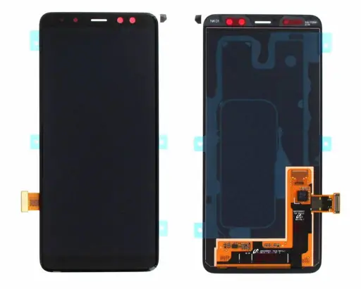 WYŚWIETLACZ LCD + EKRAN DOTYKOWY SAMSUNG A530 GALAXY A8 2018 CZARNY GH97-21406A | GH97-21529A (ORYGINALNY)