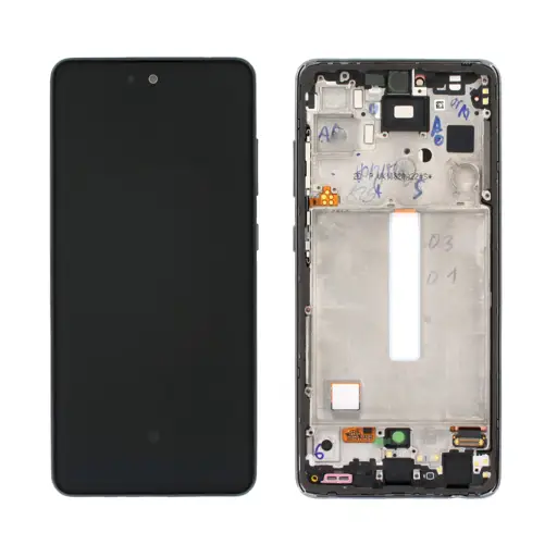WYŚWIETLACZ LCD + EKRAN DOTYKOWY SAMSUNG A52S SM-A528 - CZARNY - GH82-26861A | GH82-26863A | GH82-26909A (ASSEMBLED)